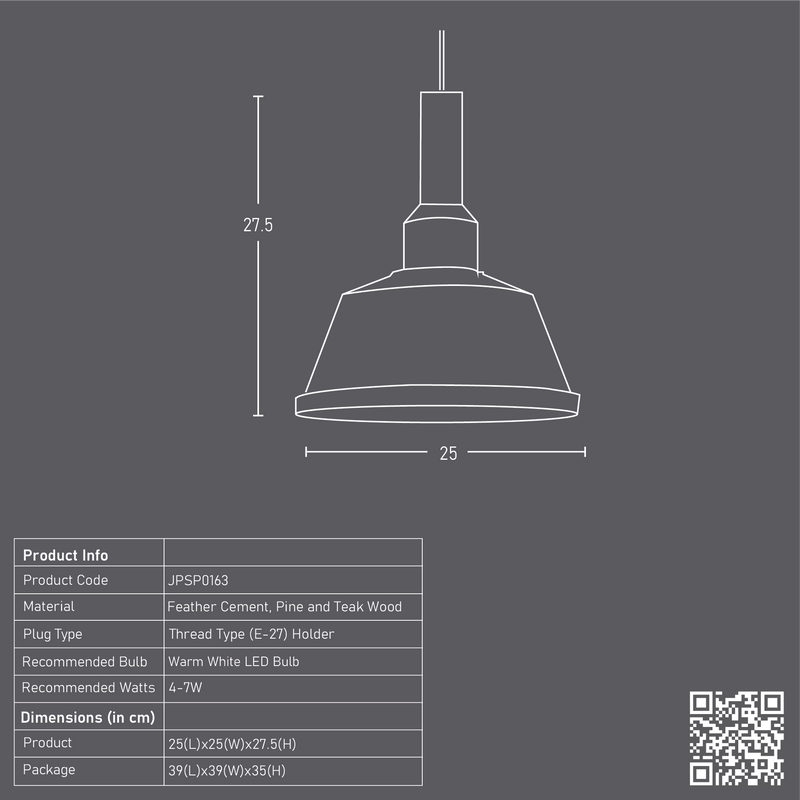 Woodlot Cresset Pendant Lamp