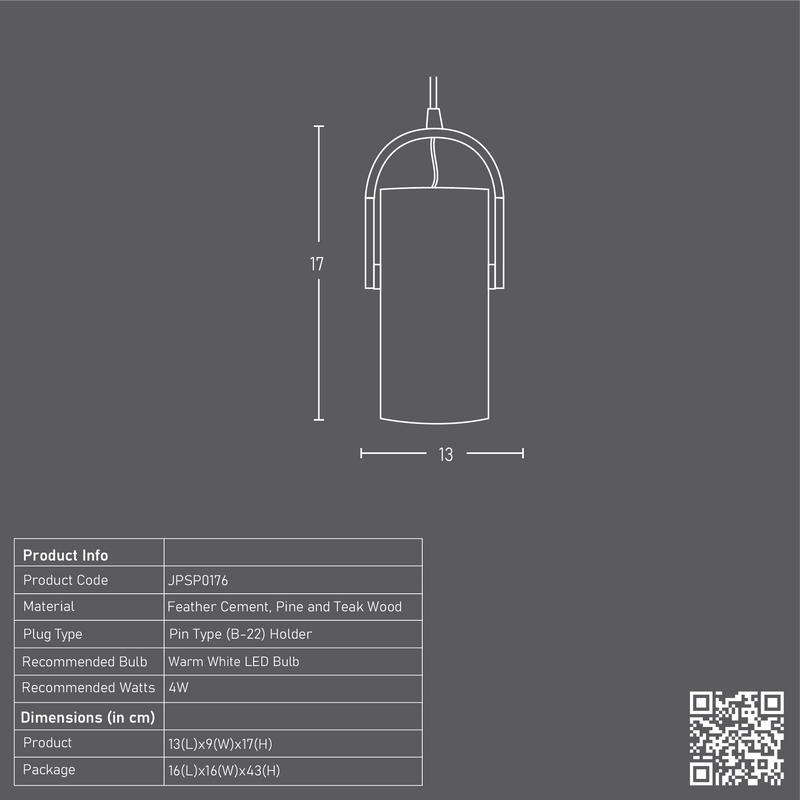 Cask Block Spot Pendant Lamp