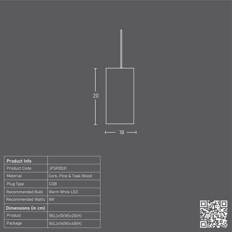 Cork Dowel Light