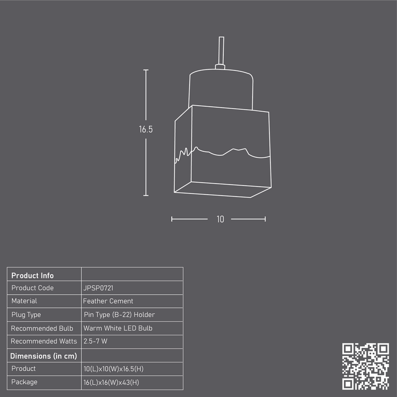 Cubicask Pendant Lamp (Mustard Gradation)