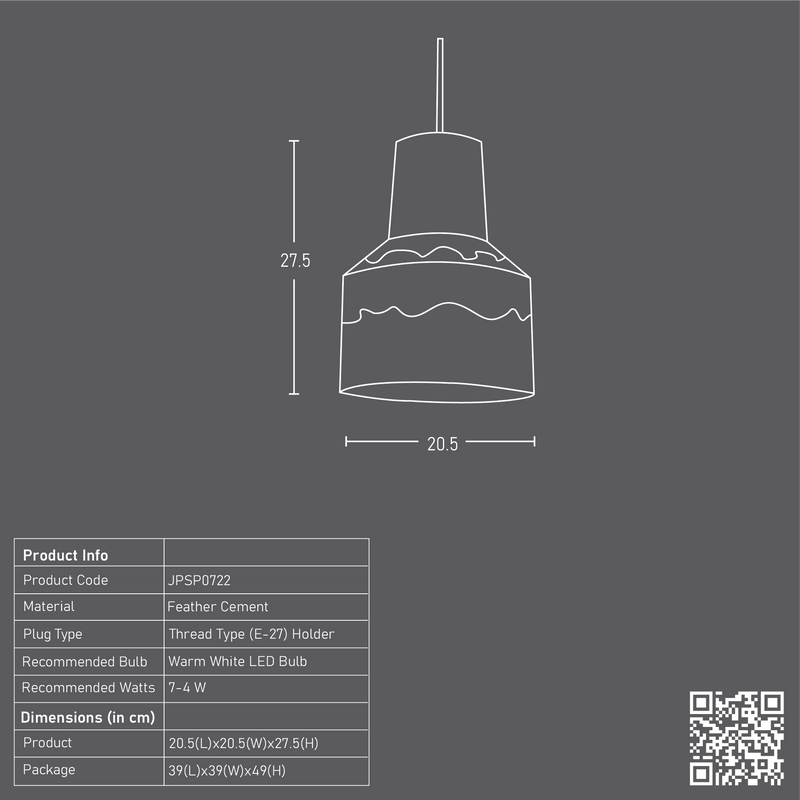 Gong Pendant Lamp (Mustard Gradation)